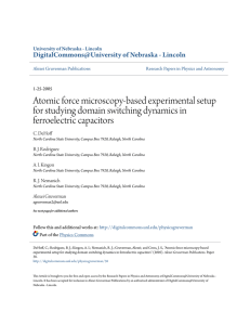 Atomic force microscopy-based experimental setup for studying