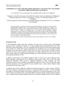 23 EXPERIMENTAL SETUP FOR MEASURING DIFFUSIVE AND