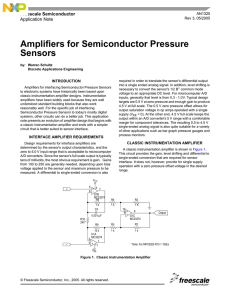 AN1325 Amplifiers for Semiconductor Pressure Sensors