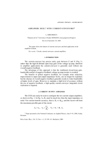 AMPLIFIERS BUILT WITH CURRENT