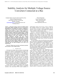 Stability Analysis for Multiple Voltage Source Converters Connected