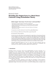 Bounding the Output Error in a Buck Power Converter Using