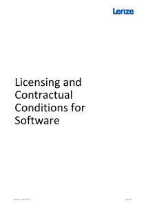 Software licensing terms