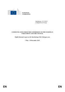 biannual report on the functioning of the Schengen area