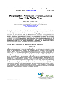 Designing Home Automation System (HAS)
