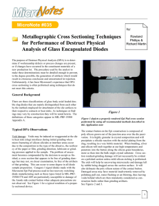 Metallographic Cross Sectioning Techniques for