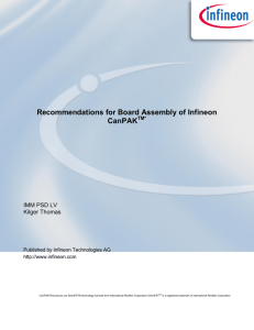 Application Note Recommendations for Board Assembly