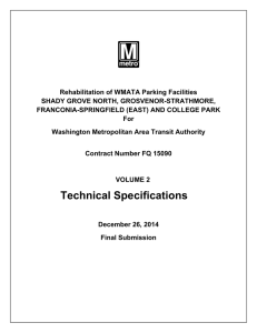 VOLUME 2, TECHNICAL SPECIFICATIONS