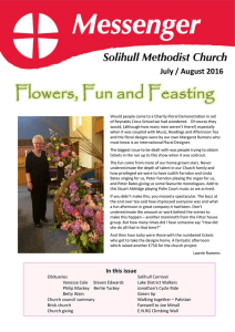 July 2016 - Solihull Methodist Church
