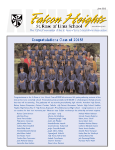 Congratulations Class of 2015!