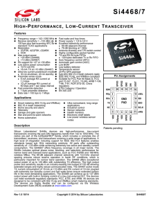 Si4468/7 - Silicon Labs