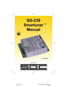 SG-239 Smartuner Manual