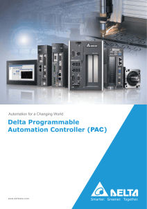 Delta Programmable Automation Controller (PAC)