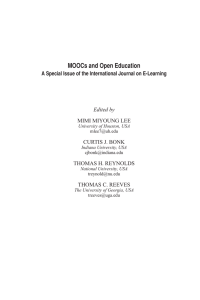 MOOCs and Open Education Around The World Book