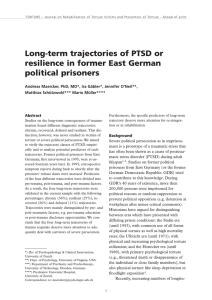 Long-term trajectories of PTSD or resilience in former East German