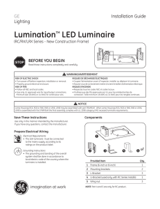 Lumination™ RC/RX/LRX Series - New Construction