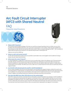 Arc Fault Circuit Interrupter (AFCI) with Shared Neutral FAQ