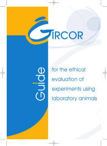 for the ethical evaluation of experiments using laboratory animals