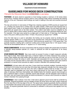Deck Construction info