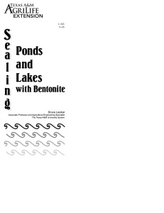 Sealing Ponds and Lakes with Bentonite