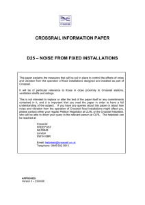 crossrail information paper d25 – noise from fixed installations