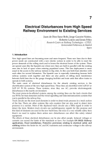 Electrical Disturbances from High Speed Railway