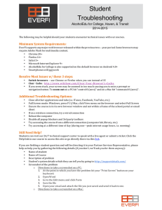 Student Troubleshooting Guide