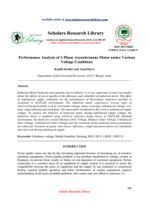 Performance Analysis of 3-Phase Asynchronous Motor under