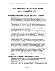 Landis on Mechanics of Patent Claim Drafting