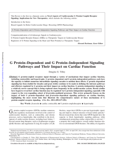 G Protein–Dependent and G Protein–Independent Signaling