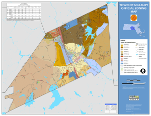 TOWN OF MILLBURY OFFICIAL ZONING MAP
