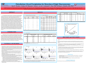 Polyethylene Glycol Precipitation for Detection of Eight