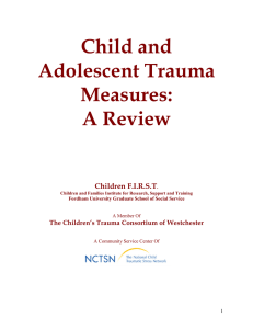 Child and Adolescent Trauma Measures