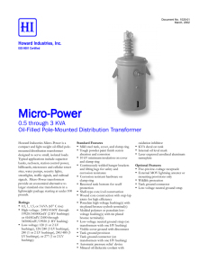 Micro Power™ Line - Howard Industries