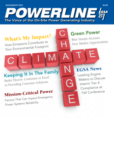 July/August 2010 $5.00 - Electrical Generating Systems Association