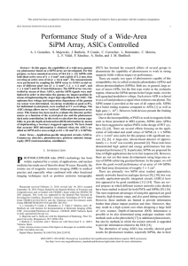 Performance Study of a Wide-Area SiPM Array, ASICs Controlled