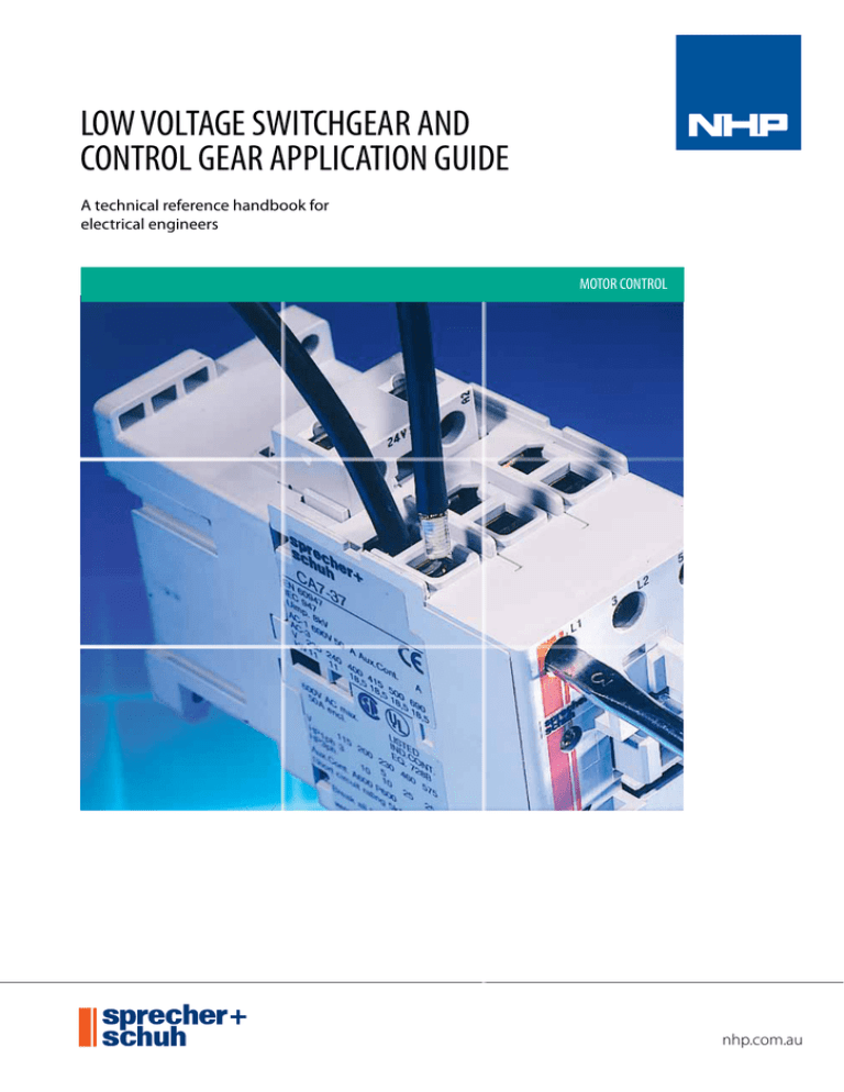 low voltage switchgear and control gear application guide