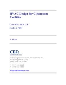 HVAC Design For Cleanroom Facilities