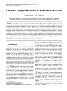 Control of Designed Developed Six Phase Induction Motor