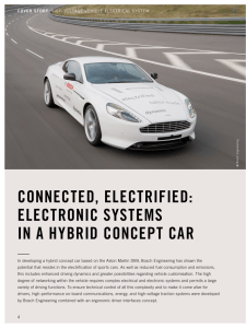 connected, electrified: electronic systems in a hybrid concept car