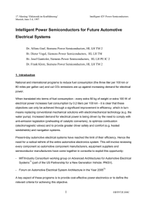 Intelligent Power Semiconductors for Future Automotive Electrical