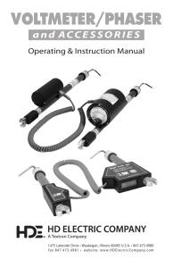 voltmeter/phaser - HD Electric Company