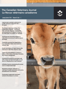 published - Canadian Veterinary Medical Association