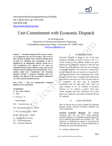Unit Commitment with Economic Dispatch