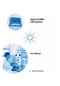 Agilent G1369A LAN Interface