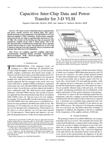 Capacitive Inter-Chip Data and Power Transfer for 3-D VLSI - e-Lab