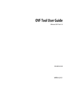 OVF Tool Guide