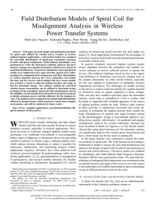 Field Distribution Models of Spiral Coil for Misalignment Analysis in