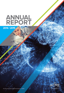 2015 ASME Annual Report - The American Society of Mechanical