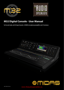 M32 Digital Console - User Manual